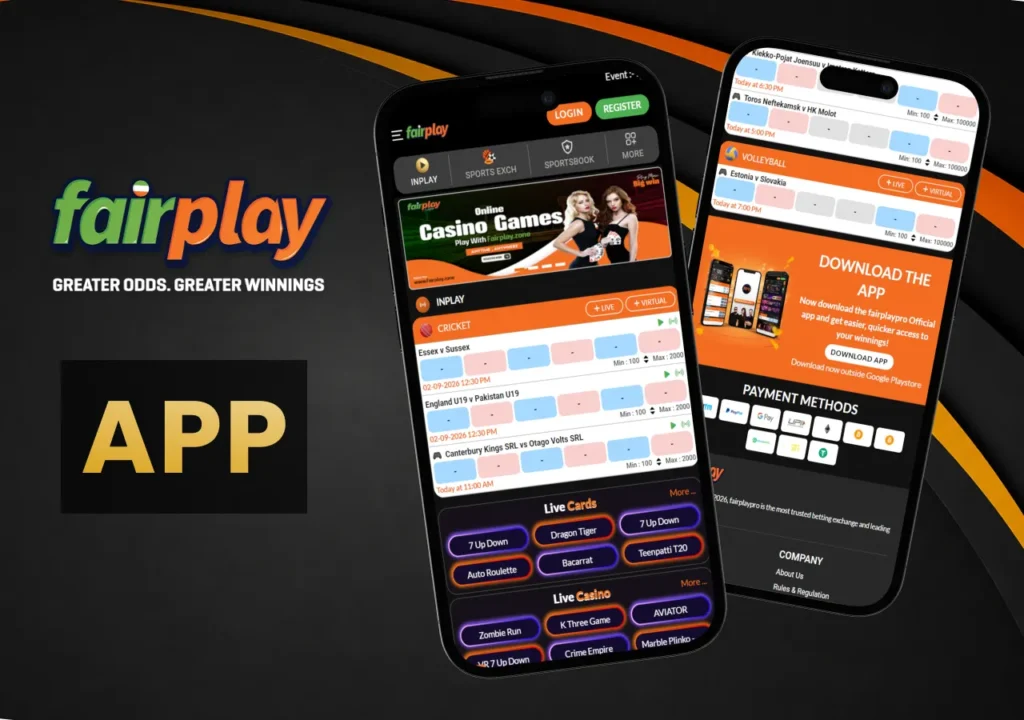 The Fairplay mobile app puts casino games and account tools on a smartphone.